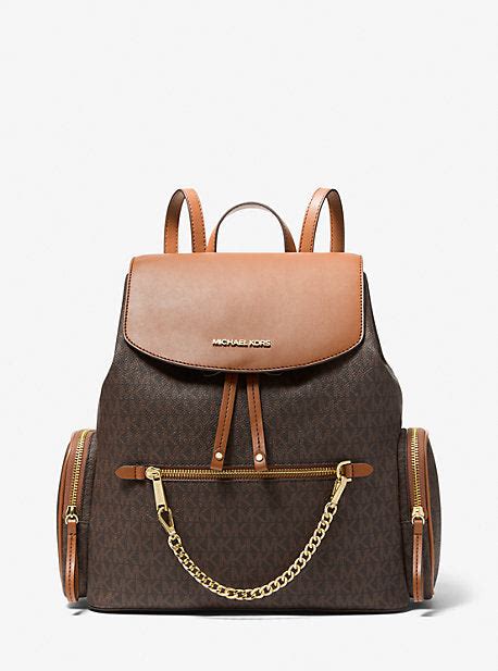 michael kors jet set backpack grey|jet set large logo backpack.